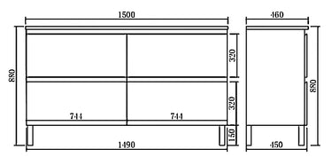 CETO Revive PVC Cabinet REV1500LG-MW