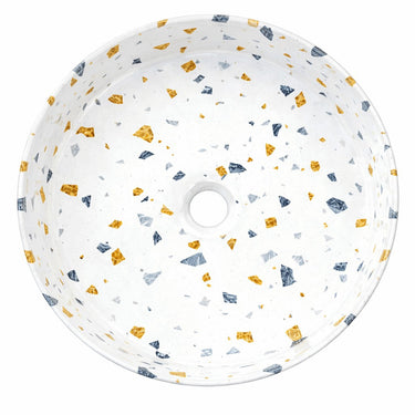 Sasso 36 Counter-top Round Basin - Gold Terrazzo
