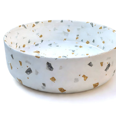 Sasso 36 Counter-top Round Basin - Gold Terrazzo