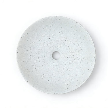 Sasso 40 Counter-top Round Basin - Speckled White