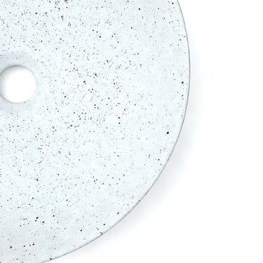 Sasso 40 Counter-top Round Basin - Speckled White