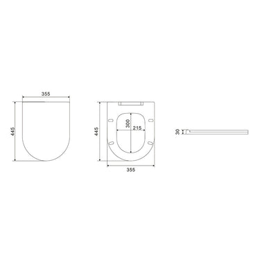 Minimalist Toilet Seat Cover SC074