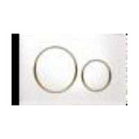 ABS White plate with Gold Trim 115.882.KK.1 Sigma20KK