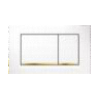 ABS White plate with Gold Trim 115.883.KK.1 Sigma30KK