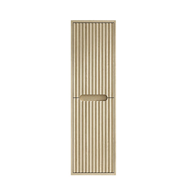 Fluted Rhea Tall Boy - Natural Oak