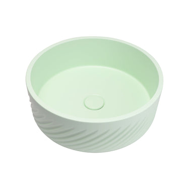 VIVO 38 Concrete Round Countertop Basin