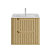 Brooklyn Fluted Wall Hung Vanity VIO600-RO