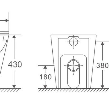Hali Toilet In Wall Pan