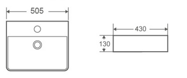 Rosa Wall Hung / Above Counter Basin