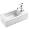 Small Wall Hung Basin with Overflow Gloss White