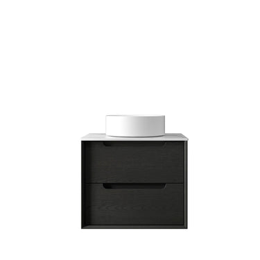 Byron Wall Hung Vanity Black Oak (All Sizes) 600mm Cabinet Only