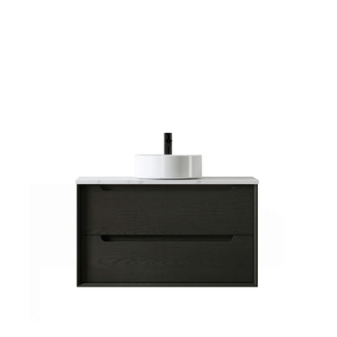 Byron Wall Hung Vanity Black Oak (All Sizes) 900mm Cabinet Only