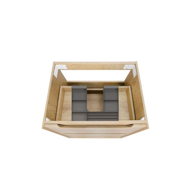 Byron Wall Hung Vanity Natural Oak (All Sizes) 600mm Cabinet Only