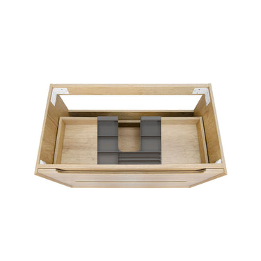 Byron Wall Hung Vanity Natural Oak (All Sizes) 750mm Cabinet Only