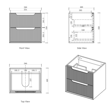 Byron WO 600mm Cabinet Only