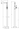 Clasico Bath Mixer Freestanding technical drawing