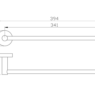 Otus Towel Rail Single 350mm