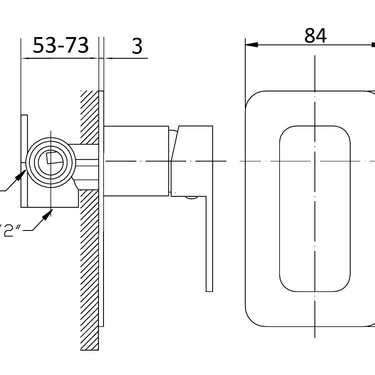 Nova Wall Mixer