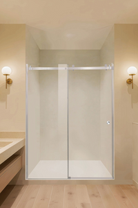Package B – 900-1300mm Wide Frameless Double Sliding Shower Screen WTW-CH-900/1000/1100/1200/1300