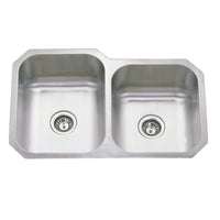 Cora Double Bowl Undermount Sink  808mm