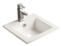 Rosa Above Counter White 420mm