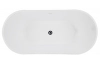 Viva 1700x800x720 Gloss White High Back Bathtub OF