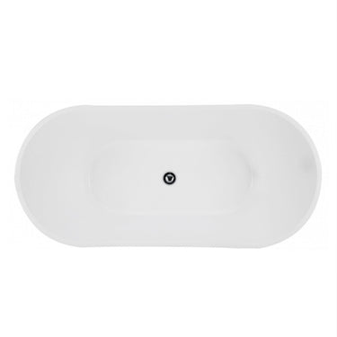 Viva 1500x750x720 Gloss White High Back Bathtub No Overflow