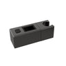 Taran Gun Metal Handheld Shower Piece Holder Square