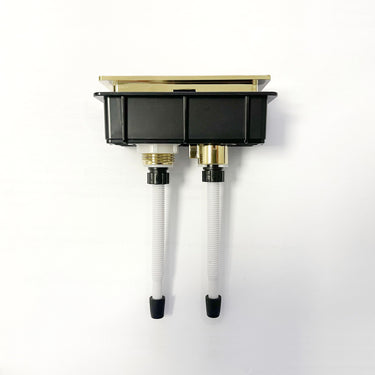 Square Toilet Flush Button Brushed Gold
