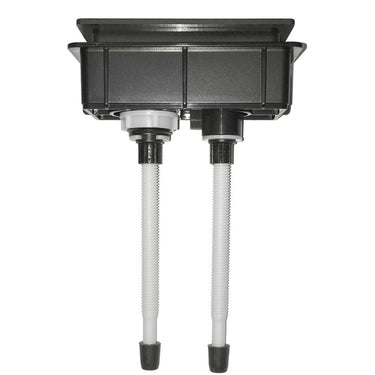 Square Toilet Flush Button Gun Metal
