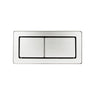Square Toilet Flush Button Brushed Nickel