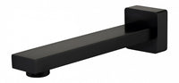 Zevio Bath Spout Square Matte Black