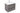 Dover 600mm Amazon Grey Wall Hung Vanity - Slimline Ceramic Top / Gloss white / 12 Oclock