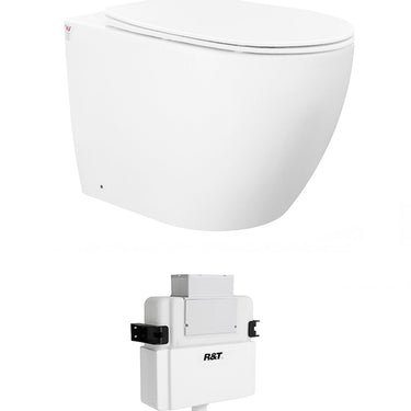 Voghera Toilet Package - WF Pan, R&T Delta Lowrise Cistern (Button Sold Separately) - Slim Seat