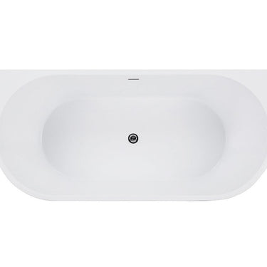 Verona 1700x800x580 Gloss White Back to Wall Bathtub OF
