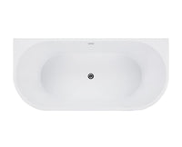 Verona 1700x800x580 Gloss White Back to Wall Bathtub OF