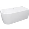 Right Corner 1500x750x580 Gloss White Bathtub OF