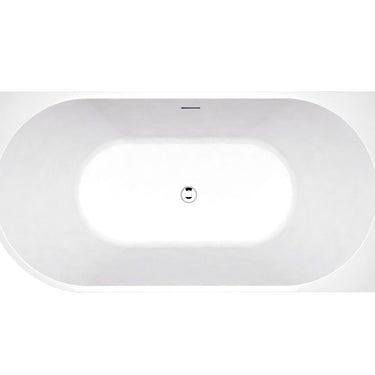 Right Corner 1500x750x580 Gloss White Bathtub OF