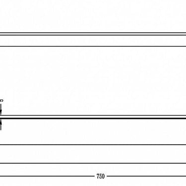 Vetto 750mm Gun Metal Single Towel Rail