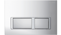 Inspire Dual Flush Plate Square Chrome