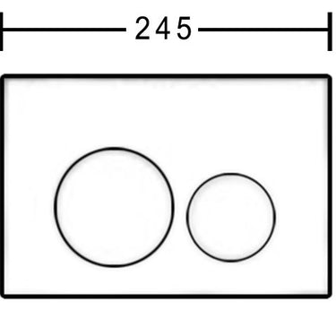 Inspire Dual Flush Plate Round Chrome