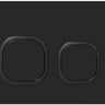 R&T Soft Square Push Plate Matte Full Black