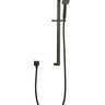 Taran Gun Metal Shower Rail with Square Handheld Shower Piece