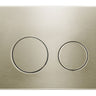 R&T Round Brushed Gold Low Rise Flush Push Plate