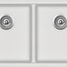 Granite Sink 810x480 White Double Bowl