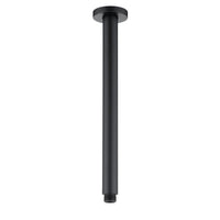 Roul 300mm Matte Black Ceiling Shower Arm Round
