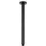 Roul 400mm Matte Black Ceiling Shower Arm Round
