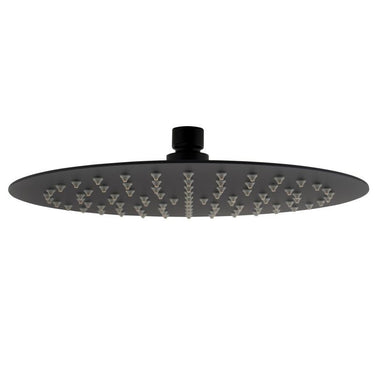 Roul 250mm Matte Black Shower Head Stainless Steel Round