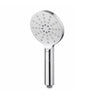 Roul 200mm Chrome Twin Shower Half Rail Top Inlet Round