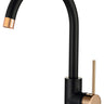 Roul Kitchen Sink Mixer Matte Black & Rose Gold